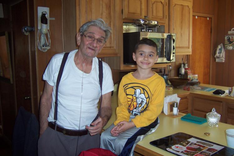 Tyler and his beloved Grandpa